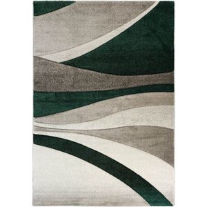 Vloerkleed - Streepjes Design - Diamond Deluxe - Groen-80 x 150 cm