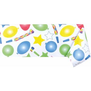 Raved Tafelzeil Ballonnen - Kinderfeestje  140 cm x  250 cm - PVC - Afwasbaar