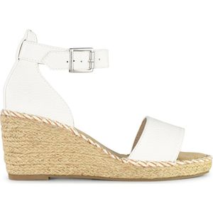 POSH by Poelman SUUS Dames Sandalen/Espadrilles - Wit - Maat 37