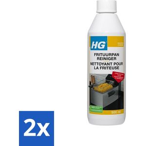 HG - Frituurpanreiniger - Verwijdert Aangekoekt Vet - 500 ml - Voordeelverpakking - 2 stuks