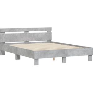 vidaXL-Bedframe-met-hoofdeinde-bewerkt-hout-betongrijs-140x200-cm