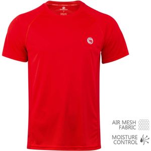 Stark Soul - Performance Sportshirt heren - Kort mouwen - Rood - Maat XL