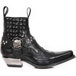 New Rock CowboyLaarzen -38 Shoes- M-7950-S9 Zwart