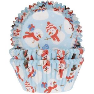 House of Marie Cupcake Vormpjes - Baking Cups - Sneeuwpop - pk/50
