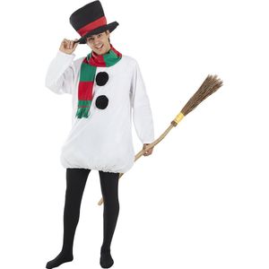 FUNIDELIA Sneeuwpop Kostuum Voor voor mannen - Maat: M - L - Wit