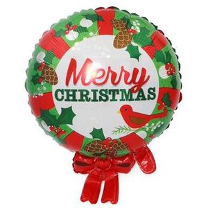 Kerst Ballon met rietje. Christmas  Ballon,Happy New Years, Ballonen Met Rietje,Helium Ballonnen 50X63 cm