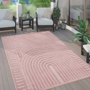 Paco Home Vloerkleed Tapijt Voor Binnen En Buiten Terras Keuken Scandinavisch Eenkleurig 240x340 cm