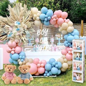 Geslacht Reveal Decoraties - 176 delig - Geslacht Reveal Ballonnen Boog Kit - Baby Shower - Decoraties - Ballon Dozen met BABY Letters - Baby Dozen voor Baby Shower - Geslacht Reveal Party Supplies - Roze en Blauw
