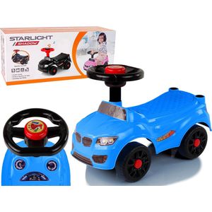 Starlight shadow BMW look loopauto met claxon vanaf 1 jaar 46 x 22 x 33 cm blauw