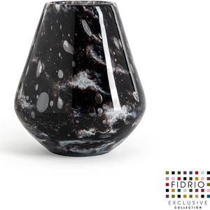 Design Vaas Belize - Fidrio GRANITO - glas, mondgeblazen bloemenvaas -