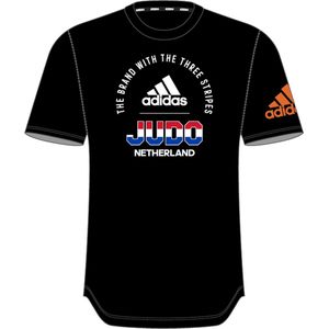 Adidas TeamNL T-shirt Judo | Zwart (Maat: L)