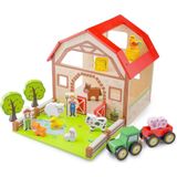 New Classic Toys Houten Speelgoed Boerderij Set met 20 speelfiguren