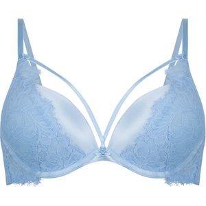 Hunkemöller Dames Lingerie Voorgevormde push-up beugel bh Isabella - Blauw - maat C85