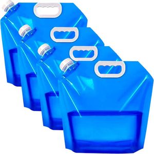 Opvouwbare waterjerrycan, 5 l/10 l/15 l, opvouwbaar waterreservoir met dicht deksel, BPA-vrij, jerrycan voor outdoor-reizen, kamperen en familiebijeenkomsten, om water op te bergen