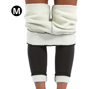 Livano Winter Panty - Gevoerde Panty - Fleece panty - Legging Thermo Panty - Warme Panty - Elastisch - Hoge Taille - Maat L - Donker Grijs