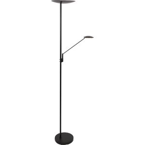 Daphne Vloerlamp met leesarm LED zwart dimbaar - Modern - Steinhauer