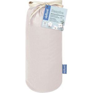 Velfont - Respira - Waterdichte Matrasbeschermer en Hoeslaken 2-in-1 - 80x200cm - Cream