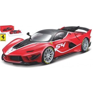 Bburago Ferrari FXX K EVOLUZIONE #54 SIGNATURE rood/zwart/wit modelauto schaalmodel 1:18