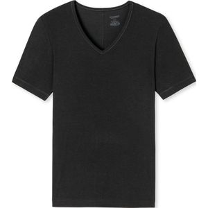 SCHIESSER Personal Fit T-shirt (1-pack) - heren shirt korte mouwen v-hals zwart - Maat: M