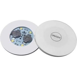 Go Go Gadget - LED Licht Onderzetter - Sfeervolle Verlichting - Vastplakken onder glas - 2 stuk - Blauw