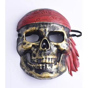 Face Mask Piraat – Halloween Masker – Goud