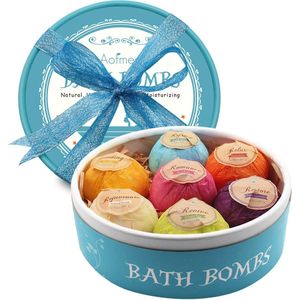 URBANKR8 -Aofmee 7st Badbommen - Geschenken Set - Bomb Cosmetics Cadeauset - Bubble handgemaakte Badballen - Vrouwen Gift Set - Verjaardagscadeau - Valentijnsdag