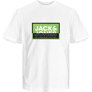 JACK&JONES JCOLOGAN SUMMER PRINT TEE CREW NECK FST Heren T-shirt - Maat XXL