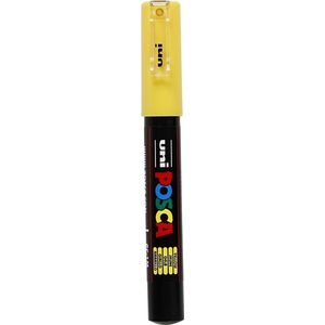 Posca Marker, afm PC-1M, lijndikte 0,7 mm, extra-fijn, geel, 1 stuk