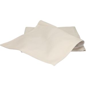 Tafelloper Leerlook -Tafelkleed -  tafelbescherming - Wit / Creme - 148 cm x 43 cm.