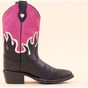 Moonrise Fayme Laarzen - Leer - Meisjes - Zwart - Maat 31