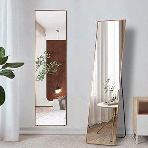 body spiegel, staande spiegel, vrijstaande lichaamsspiegel, groot en hoog, grote make-upspiegel, grote spiegel voor slaapkamer, woonkamer, kleedkamer 160 x 40cm
