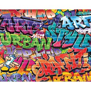 Walltastic - Graffiti Chill Out - Posterbehang - (305 x 244 cm) - (6 Panelen)