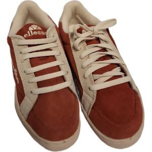 ELLESSE-IDAH0-SUEDE SNEAKER-CHILI/CREAM-SIZE 35