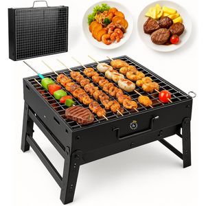Twenty4seven® BBQ Grill - Tafel Barbecue - Houtskoolbarbecues - Mini Houtskool Smoker - Opvouwbaar & Ideaal voor Camping of Vakantie