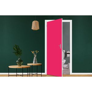 Deursticker Karmijn - Kleuren - Palet - Roze - 85x205 cm - Deurposter