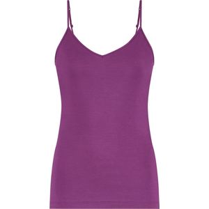 TEN CATE Secrets women spaghetti top v-neck (1-pack) - dames singlet - paars - Maat: S