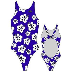 Turbo Hawaii Pro Resist Zwemkleding Blauw XL Vrouw