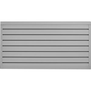 Gereedschapswand 1225x645x20 Mm, Pvc Lamellenwand voor Garage, Grijze Muurbeugel, 136 Kg Draagvermogen Per Paneel, Paneel met Koppelontwerp & Kan Afzonderlijk Op Maat Worden Gesneden