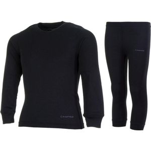 Campri Thermoset shirt + broek - Maat 152 - Unisex - zwart