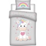 Unicorn Baby Dekbedovertrek - 100 x 135 cm - Multi