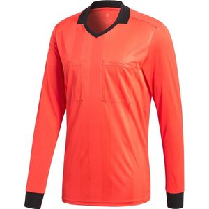 adidas Referee 18 LS Jersey  Sportshirt performance - Maat L  - Mannen - rood/oranje/zwart