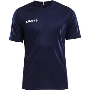 Craft Squad Jersey Solid SS Shirt Heren  Sportshirt - Maat L  - Mannen - blauw/wit