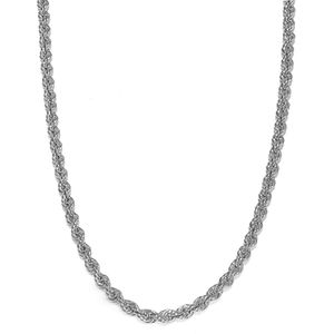 Juwelier Zwartevalk - Zilveren (gerhodineerd) rope ketting 25.231-3.8/50cm--