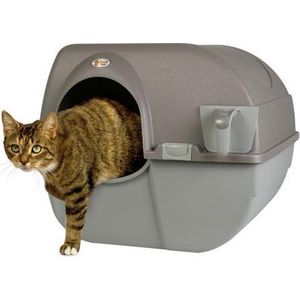 Omega Paw Zelfreinigende Kattenbak L - Bruin - 50 x 56 x 50 cm