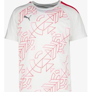 Teamliga Graphic Jersey kinder T-shirt wit/oranje - Maat 140/146