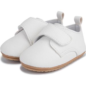 Baby schoentjes – Babyschoenen - PU Leer - Maat 18-19 - 12cm - Wit