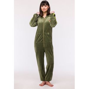 Woody Meisjes-Dames Onesie kakigroen - maat 152/12J