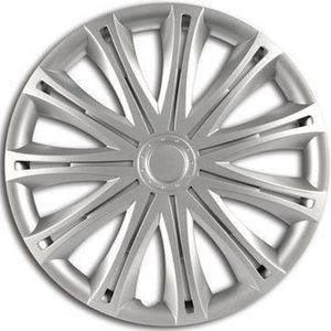 Car Plus Wieldoppen Alabama 16 Inch Abs Zilver Set Van 4