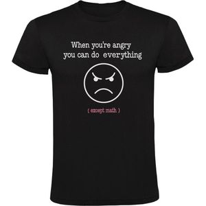 Mathematics is mental abuse to human Heren t-shirts - wiskunde - school - stress - leren - student - uitdaging - slim - humor - grappig