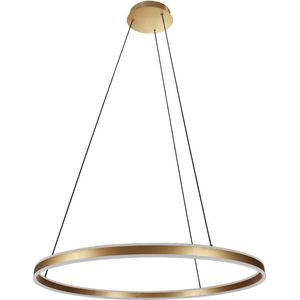 Steinhauer hanglamp Ringlux - goud - metaal - 80 cm - ingebouwde LED-module - 3675GO